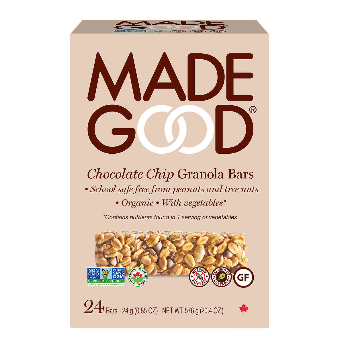 Made Good Organic Granola Bar 24 X 24g