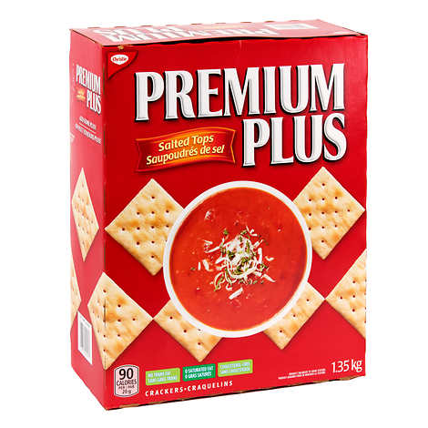 Premium Plus Salted Tops Crackers 1.35 kg