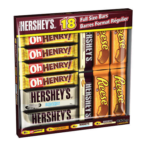 Hershey - Assorted Bars Pack Of 18