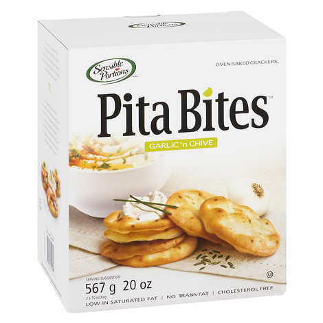 Sensible Portions Garlic & Chive Pita Bites 567g