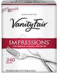 Vanity Fair 3 Ply Dinner Napkins Pack Of 240