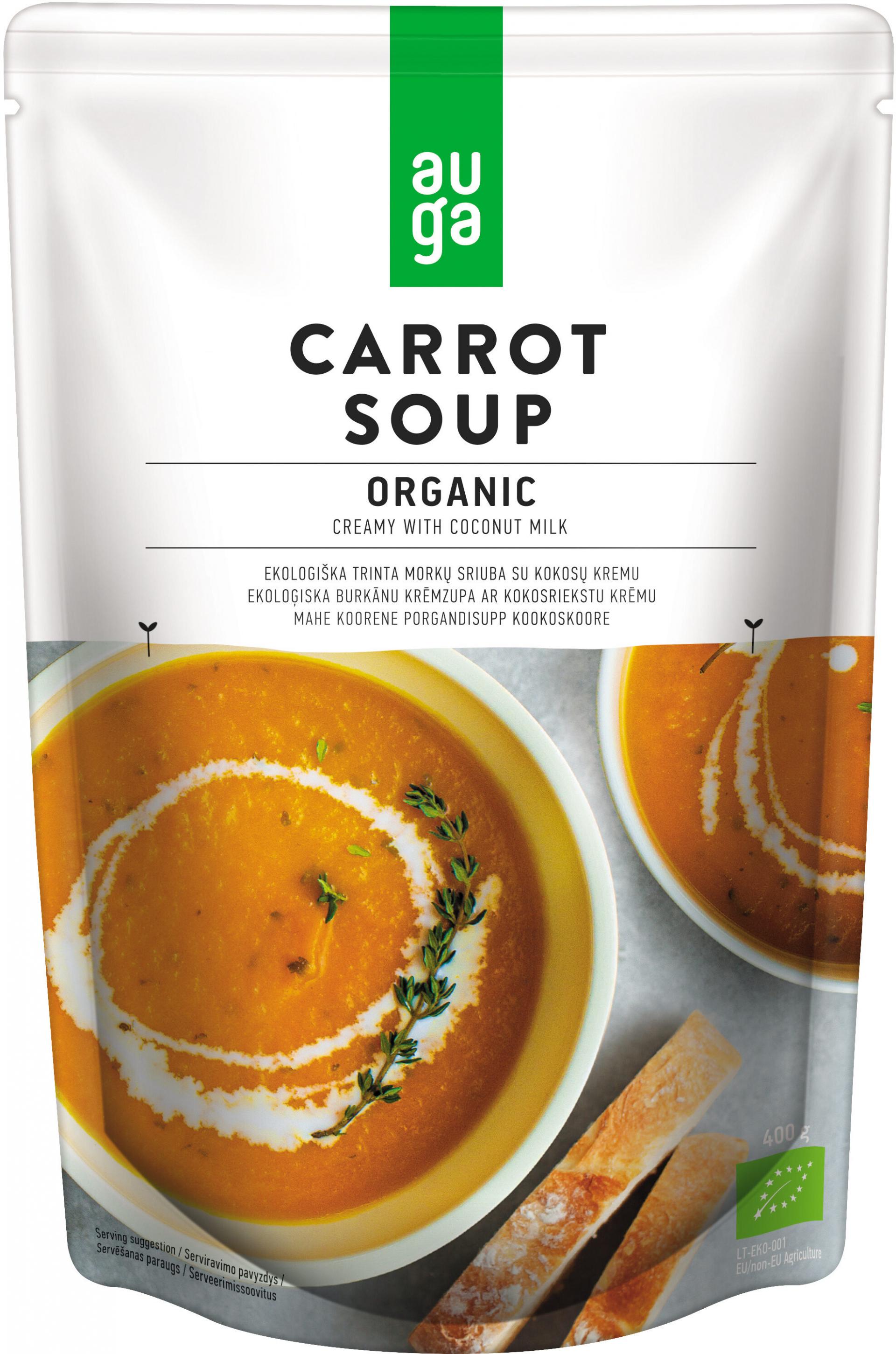 Auga Organic Carrot Soup 5 X 390ml