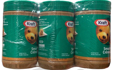 Kraft Smooth Peanut Butter 3 X 500g