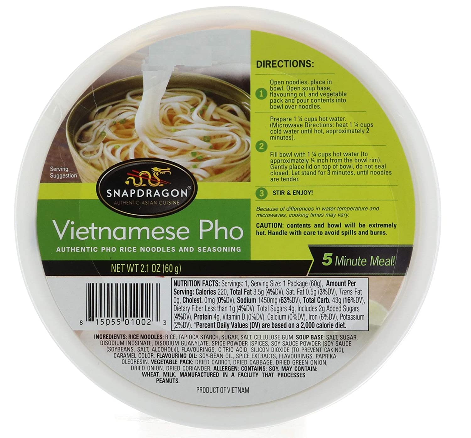 Snapdragon Vietnamese Pho Bowls 6 X 60g