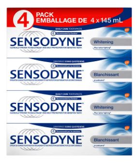 Sensodyne Whitening Toothpaste 4x145ml