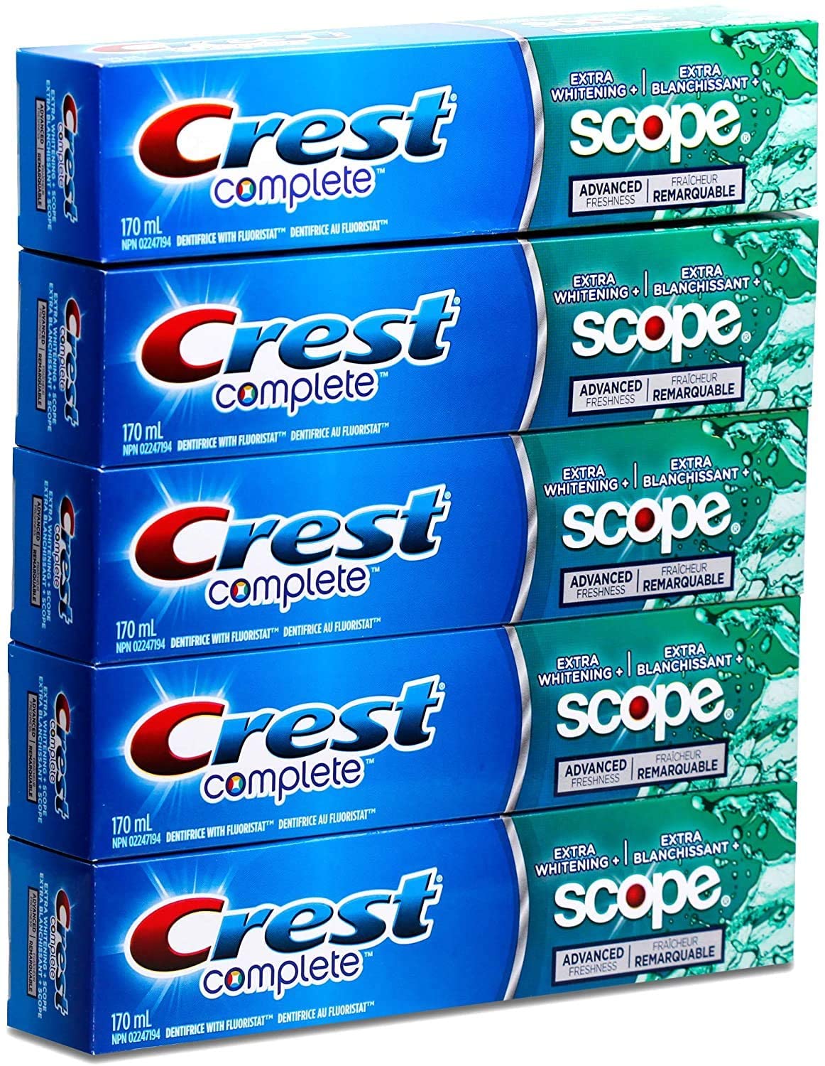 Crest Complete Toothpaste With Scope 5x170ml