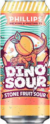 PHILLIPS BREWING - DINOSOUR STONE FRUIT TALL CAN