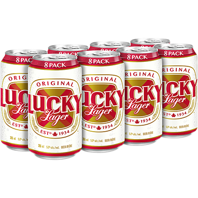 Labatt - Lucky Lager Can
