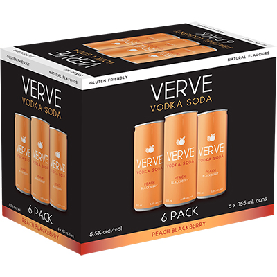 VERVE - VODKA PEACH BLACKBERRY CAN