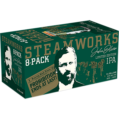 STEAMWORKS - JOHN OLIVER IPA CAN
