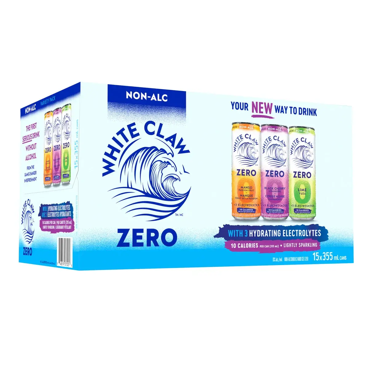 WHITE CLAW NON-ALCHOHOLIC SELTZER 15x355ml